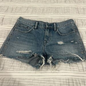 All saints denim shorts